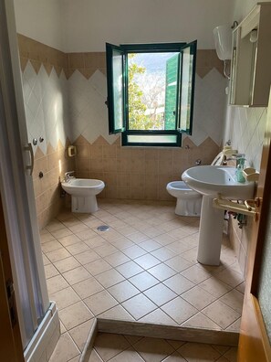 Shower, hair dryer, bidet, towels - Bequeme und Preisguenstige Fewo 28 km von Neapel, Pompeji Entfernt (San Felice a Cancello)