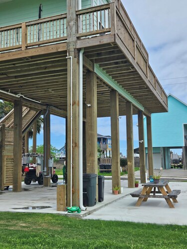 Covered RV Space @ Crystal Beach Texas!
Walking distance to the Beach! 
