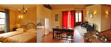 2 室のベッドルーム、旅行用ベビーベッド、WiFi (無料)、ベッドシーツ