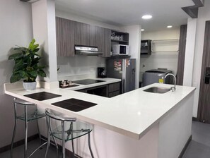 Fridge, microwave, oven, stovetop - NEW LISTING! Exclusive Medellin Apartment. Location and Luxury in one place! (Medellín)