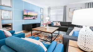 House, Multiple Beds, Pool Access, Pool View (2965PS SL) | Living area - Storey Lake Resort 9br Cozy Home With Theater 2965 (Kissimmee)