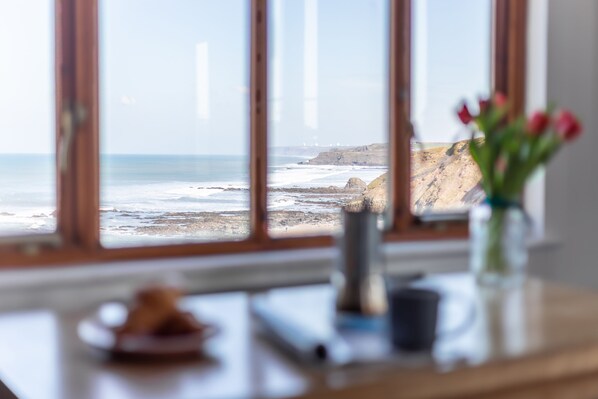 Vue depuis lâhĂ©bergement