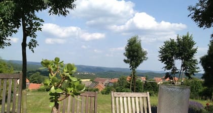 Large summer house 40" from Prague overlooking Krivoklat & the Berounka valley.