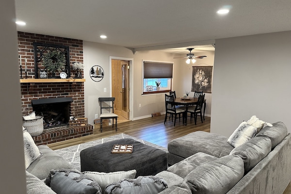 TV connectée, cheminée