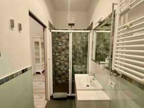 Eco-friendly toiletries, hair dryer, towels, soap