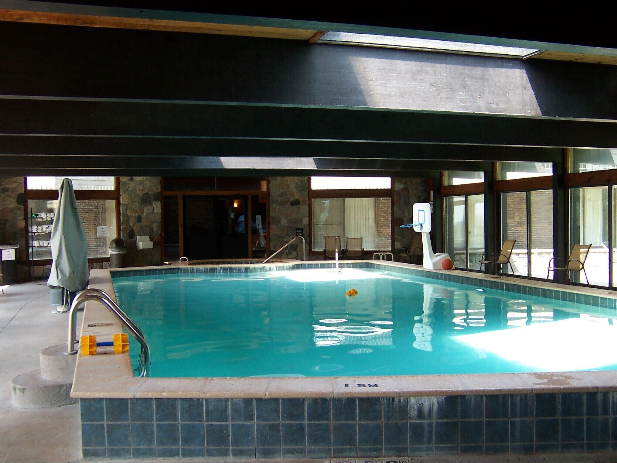Indoor pool, outdoor pool