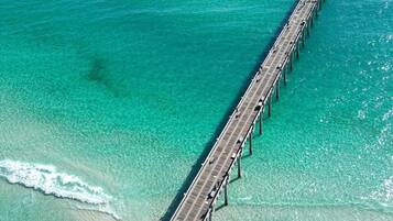 On the beach, beach towels