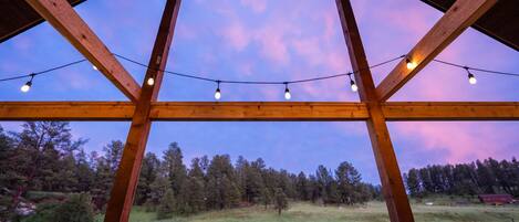 Udsigt fra overnatningsstedet