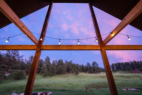 Udsigt fra overnatningsstedet