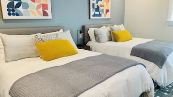 Junior Room, 2 Double Beds | Egyptian cotton sheets, premium bedding, individually decorated
