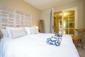 3 bedrooms, iron/ironing board, travel cot, WiFi