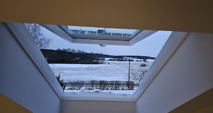 Attic Floor With Views Over Fields and sea