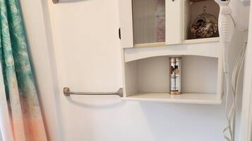 Shower, hair dryer