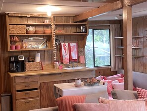 Interior - Sunset Serenade .  Oceanview Home with Rustic Charm • Walk to Beach (Oceanside)