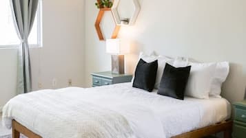 Desk, iron/ironing board, travel crib, free WiFi