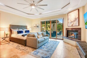 Smart TV, fireplace, video games, table tennis