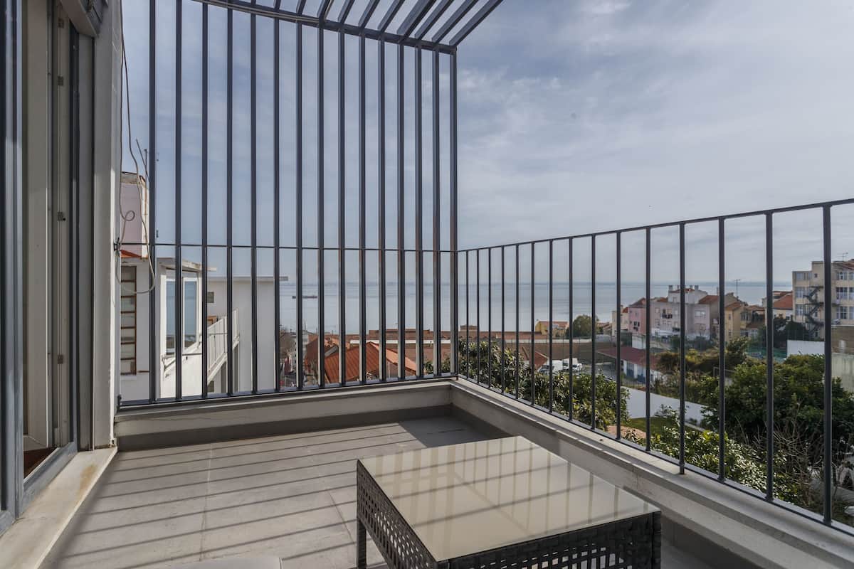 Panoramic-Maisonette, 2 Schlafzimmer, Terrasse, Flussblick | Blick vom Balkon