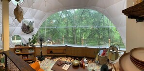 Interior - The Cocoon- Magical Glamping Dome in the Forest! (New Plymouth)