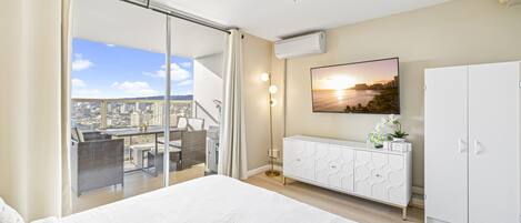 1 室のベッドルーム、デスク、WiFi、ベッドシーツ