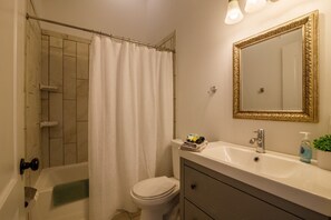 Hair dryer, towels