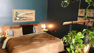 1 dormitorio, tabla de planchar con plancha, cuna de viaje y wifi gratis