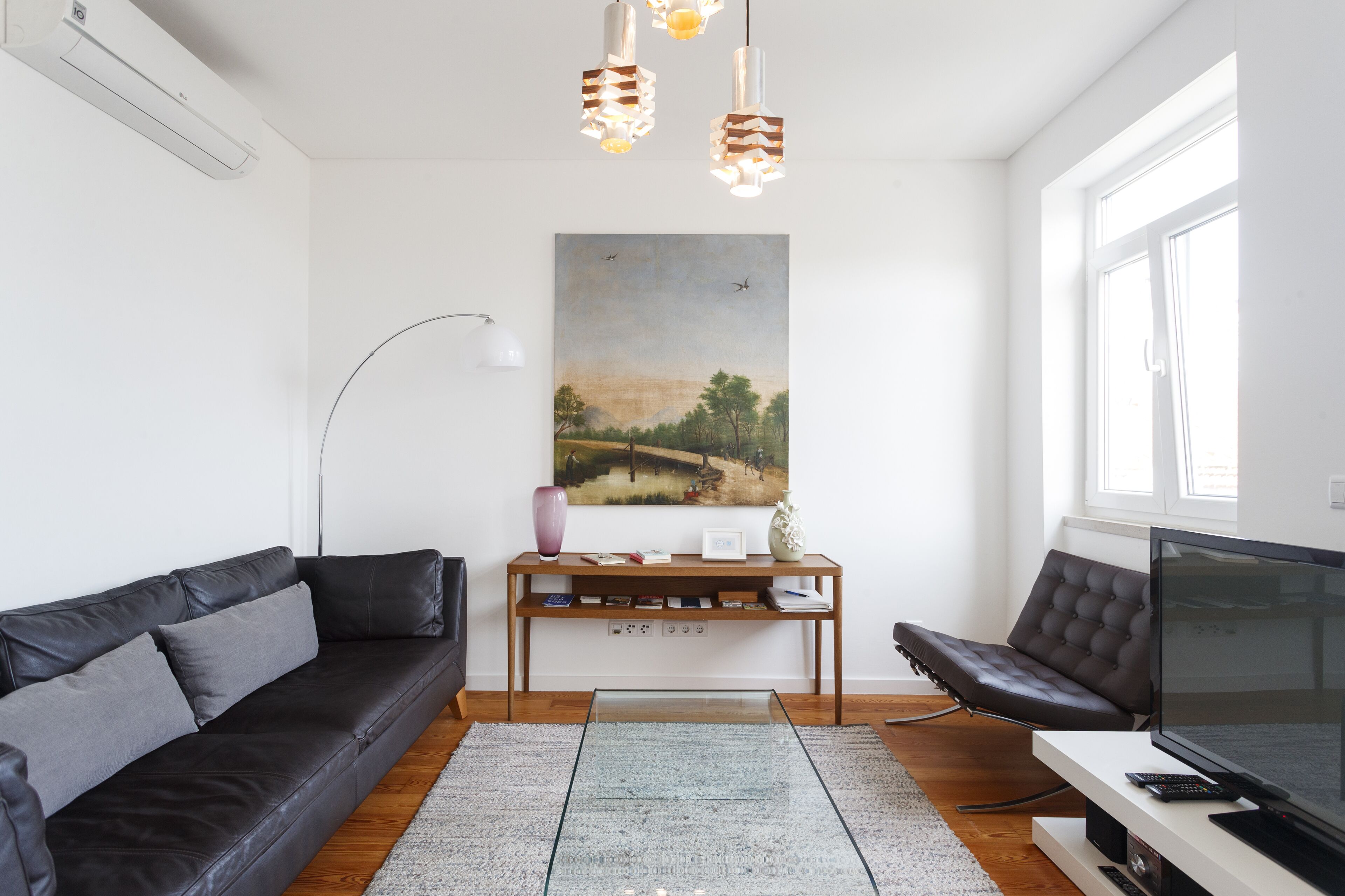 Family Apartment, 2 Bedrooms, Balcony, River View | Living area | 20-inch LCD TV with cable channels