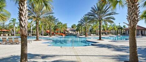 A heated pool