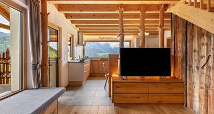 Appartement 'Weirerhof Lebm Gspiarn' avec vue sur les montagnes, terrasse privée et Wi-Fi