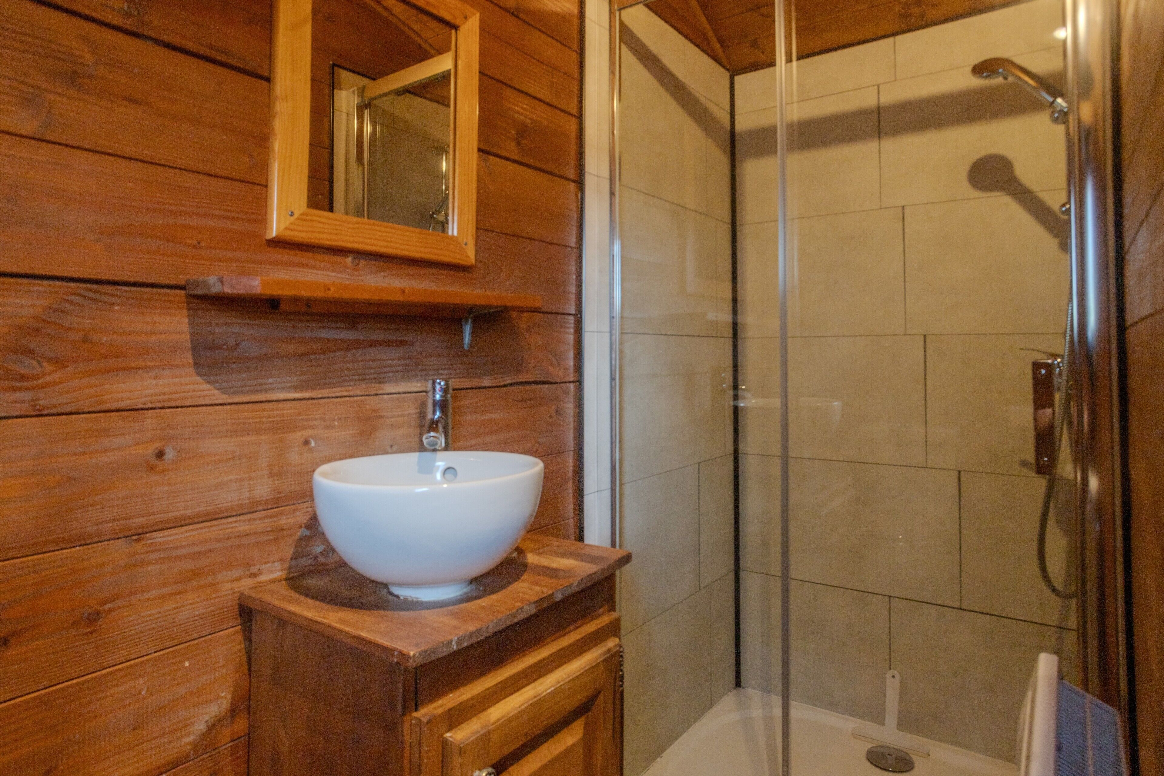 Shower, hair dryer