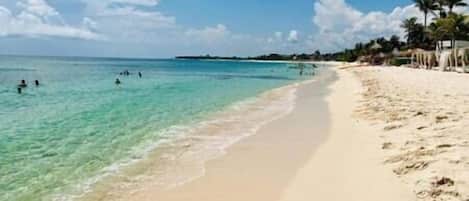 Sun loungers, beach towels