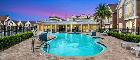 A heated pool