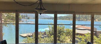 Rustic lakefront cabin with boat dock & VIEWS!
