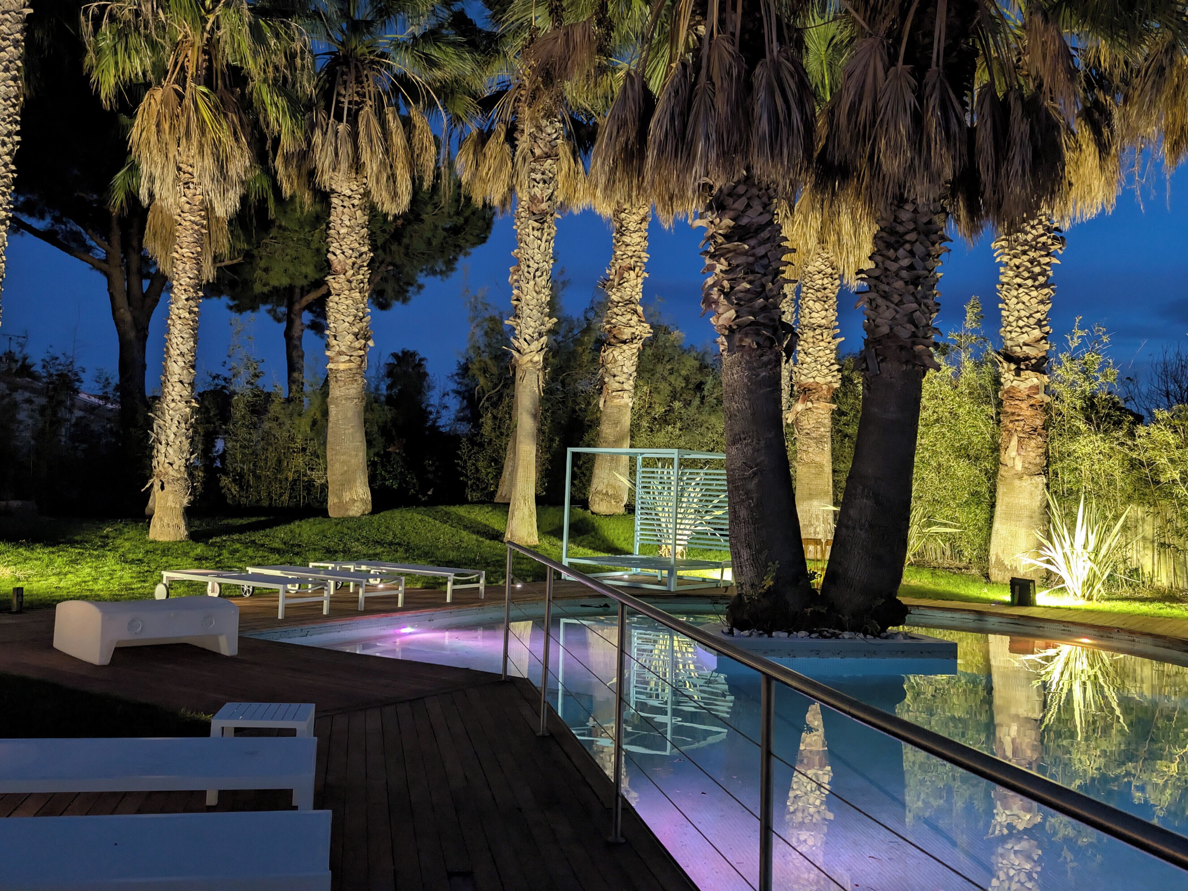 A heated pool