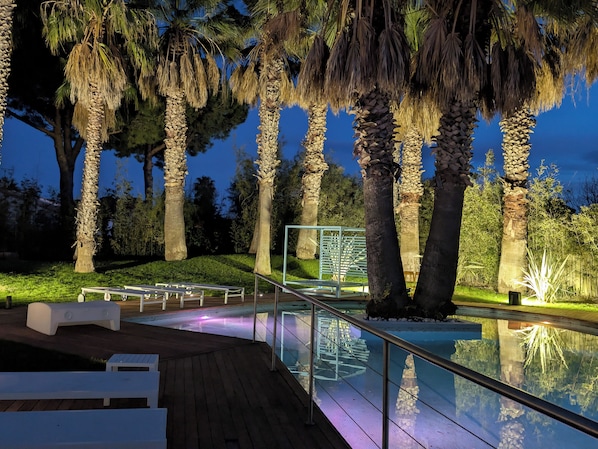 A heated pool