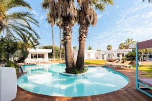 A heated pool