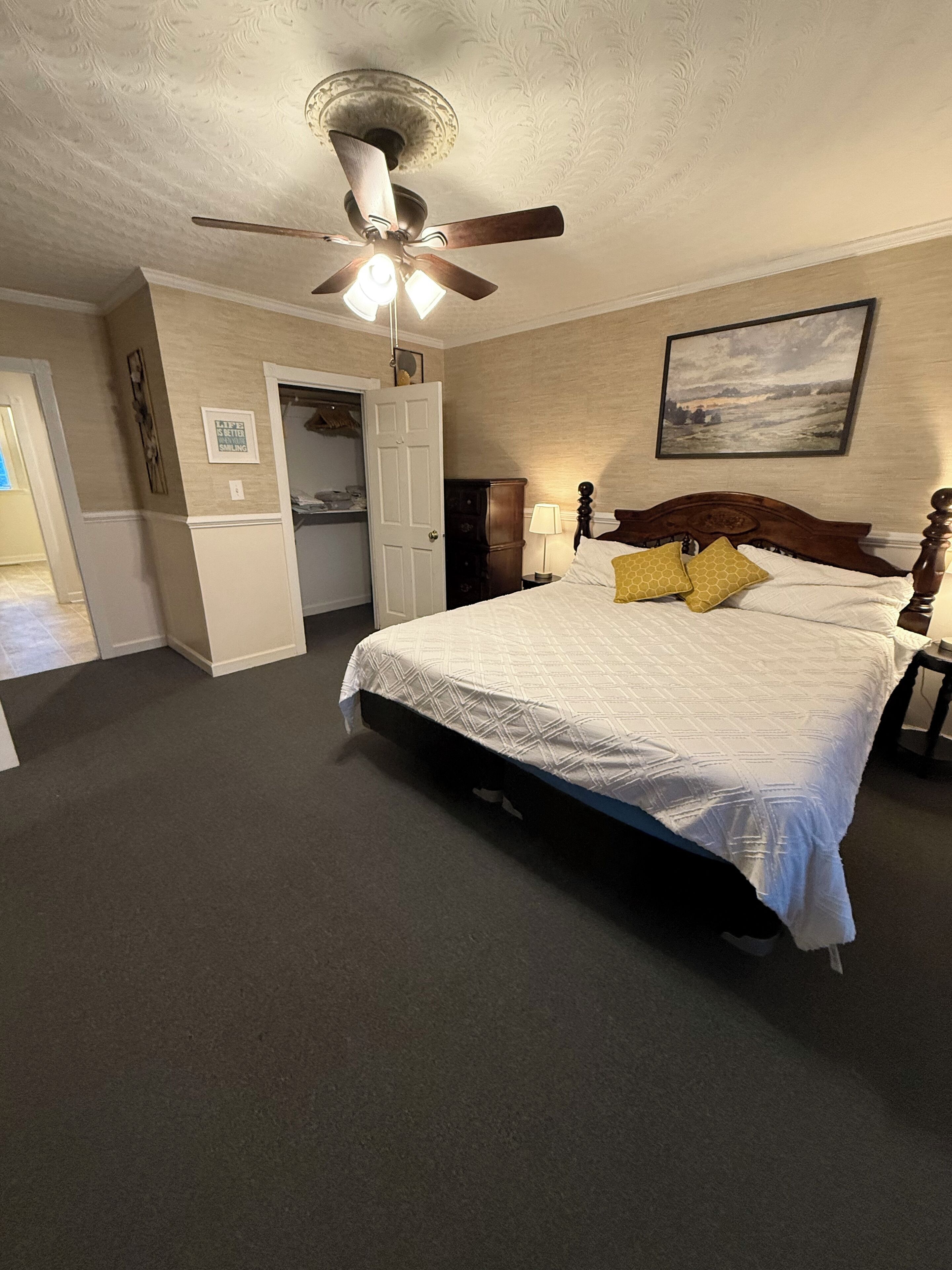 1 bedroom, iron/ironing board, travel crib, free WiFi