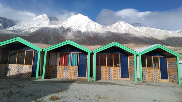 Front of property - Nirvana Resort At Pangong Beach  (Leh)