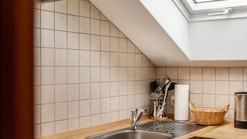 Fridge, oven, stovetop, dishwasher