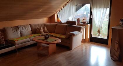 Ferienwohnung Karin" mit Gemeinschaftsgarten, Balkon und WLAN