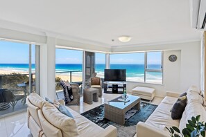 2 Bedroom Deluxe Apartment | Living area - One The Esplanade  (Surfers Paradise)