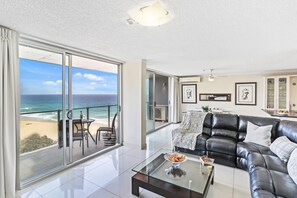 2 Bedroom Deluxe Apartment | Living area - One The Esplanade  (Surfers Paradise)