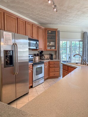 Fridge, microwave, stovetop, dishwasher - Coastal Comfort & Endless Adventure in Cape Charles – Bay Creek Condo Retreat (Cape Charles)