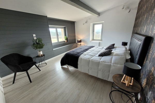 Feriehus - eget badeværelse (Gîte du Bonheur) | 1 soveværelse, gratis Wi-Fi