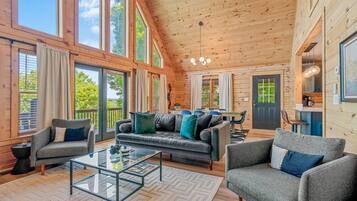 TV, fireplace, video games, stereo