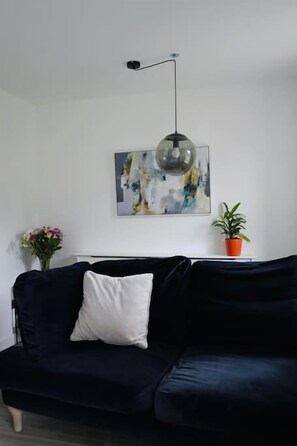 Televisión y chimenea 