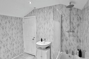 Shower, hair dryer