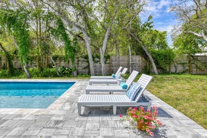A heated pool - Heated Pool, Short Walk to Beach, Fenced Yard, Close to Area Attractions, $300 in Free Tickets! (St. Augustine)