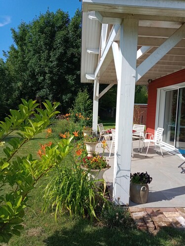 Maison en bois Parc Régional Baie de Somme . Grand jardin . Animaux acceptés . 