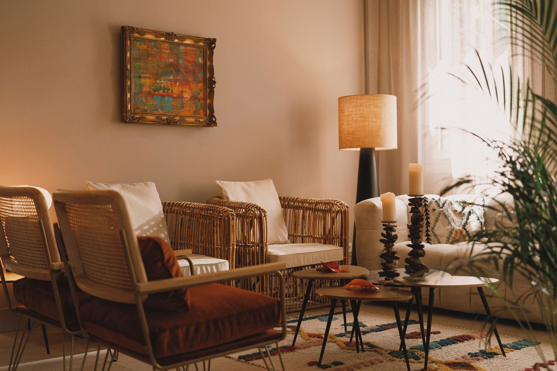 Sittområde i lobbyn