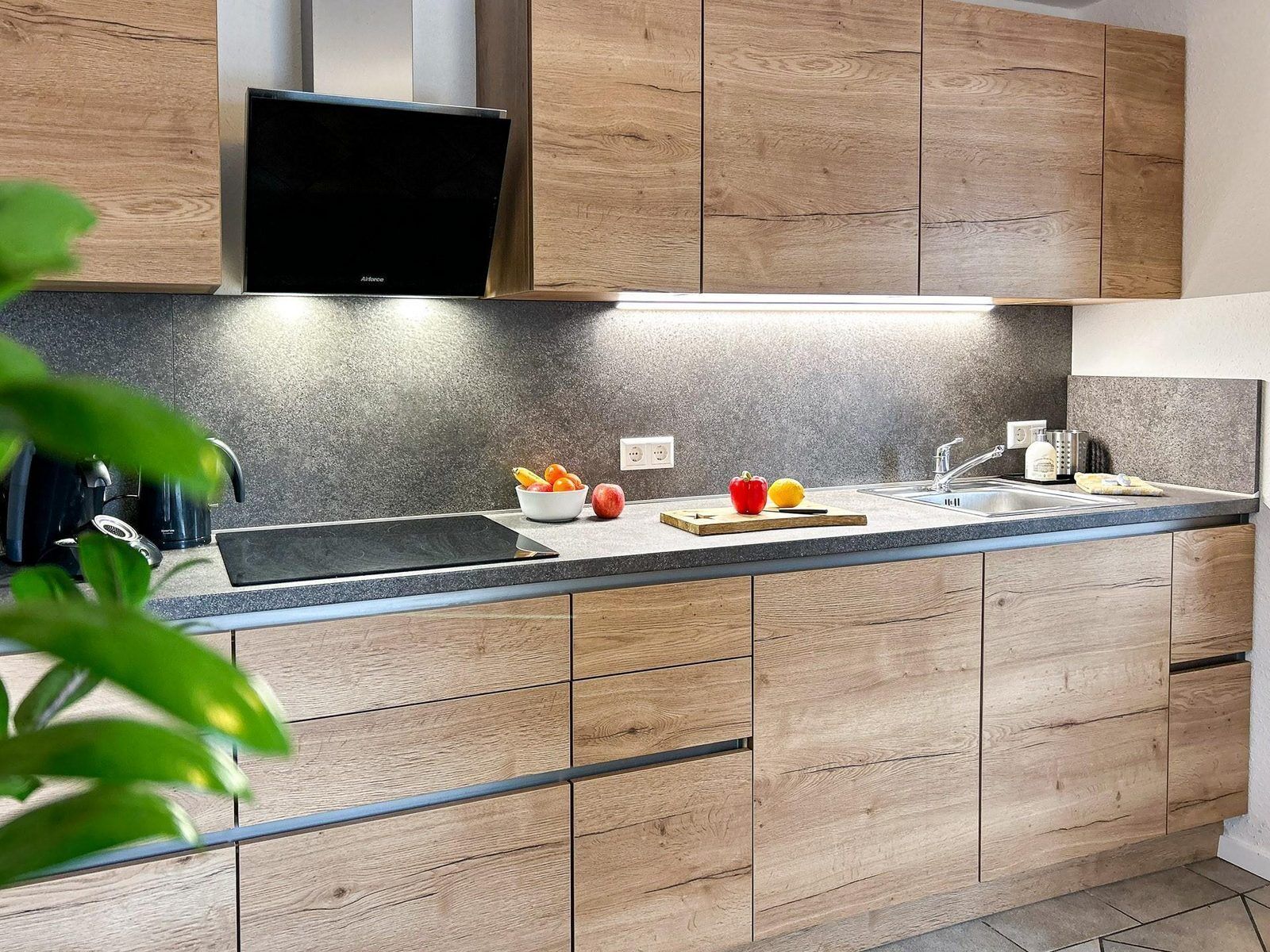 Réfrigérateur, micro-ondes, plaque de cuisson, lave-vaisselle